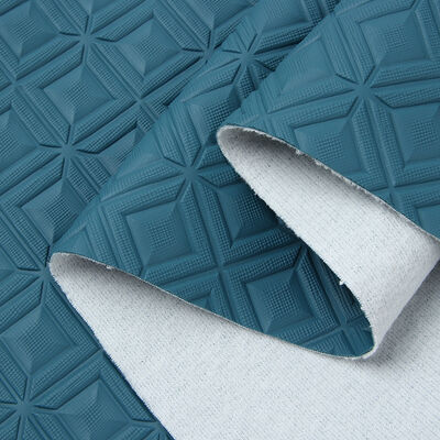 PVC Diamond Rhombus Embossed Style Artificial Synthetic Leather for Car Foot Car Seats Sofa Decorate Bag Faux Leather Fabric