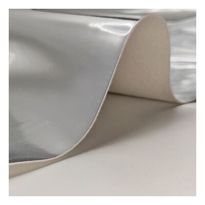 High Quality Synthetic Faux Shoes Handbag Notebook Leather Pu Rainbow Holographic Metallic Colorful Mirror Leather Fabric