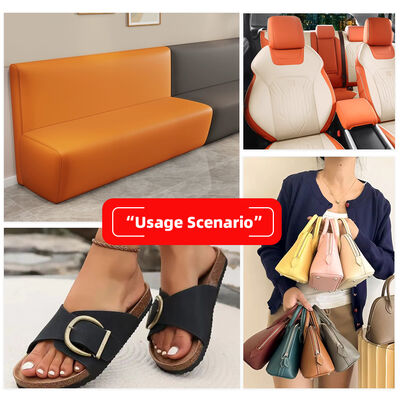 Microfiber PU 0.6mm Napa Grain Synthetic Leather Durable Fabric Bags Sofas Furniture Shoes Wallets Car Decorative Craft Outdoor