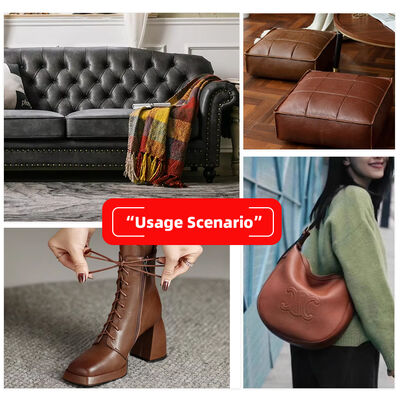 Microfiber PU Retro Style R64 Faux Leather Fabric Oily Wax Vinyl Craft Sofa Chair Belt Waterproof Stretch for Bags