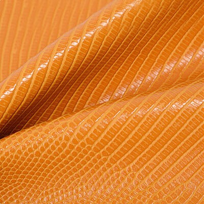 PVC Embossed Lizard Design Grain Artificial Synthetic Leather for Bag Shoes Sofa Car Wallet Decorate Belt Faux Leather Fabric