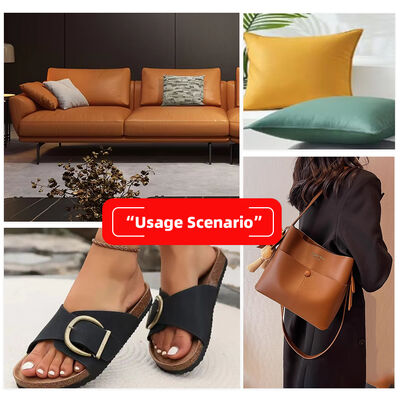 ECO SEMI PU Sheep Grain Synthetic Leather for Sofa Chair Bag Shoes Table Mat Decorative Car Faux Leather Fabric