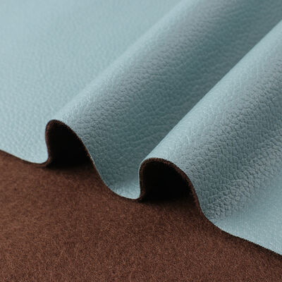 Semi PU Leatherite Tech Cloth Breathable Big Litchi Grain Synthetic Leather for Sofa Chair Car Seat Belt Faux Leather Fabric