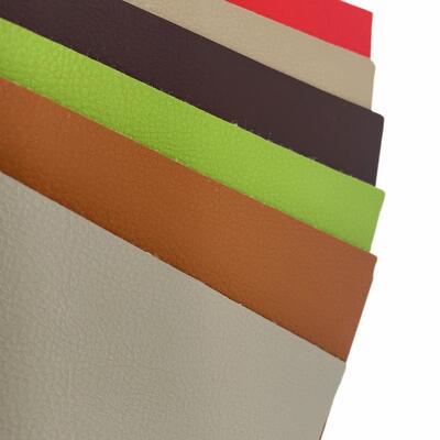PVC Wear-proof Embossed Litchi Grain Artificial Synthetic Leather for Car Seat Mat Sofa Chair Belt Faux Leather Fabric