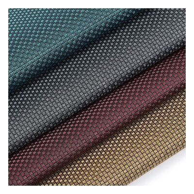 Pvc Metal Pearl Light Color Small Weave Pattern Artificial Synthetic Packaging Wallet Box Shoes Notebook Faux Leather Fabric