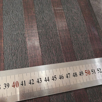 Pearly Lustre PVC Wood Grain Pattern Fabric Synthetic Leather Background Wall Wallet Box Shoes Notebook-for Sofa Use