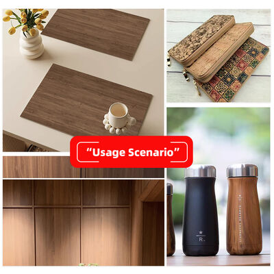 Pearly Lustre PVC Wood Grain Pattern Fabric Synthetic Leather Background Wall Wallet Box Shoes Notebook-for Sofa Use