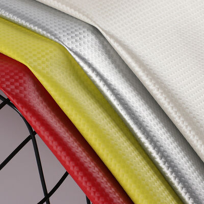 Elastic PU Carbon Fiber Straw Mat Grain Synthetic Leather for Clothing Bags Earphone Sleeve Box Faux Leather Fabric