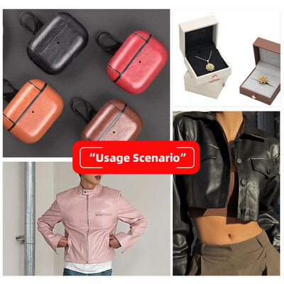 Elastic PU Carbon Fiber Straw Mat Grain Synthetic Leather for Clothing Bags Earphone Sleeve Box Faux Leather Fabric