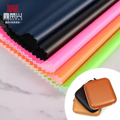 Two-way Stretch Spandex Elastic PU 527Abrazine Grain Synthetic Leather Faux Leather Fabric for Clothing Bags Earphone Sleeve Box