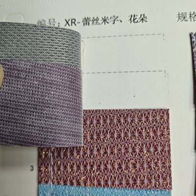 XR Glitter Synthetic Leather – Rice Pattern & Floral Pattern