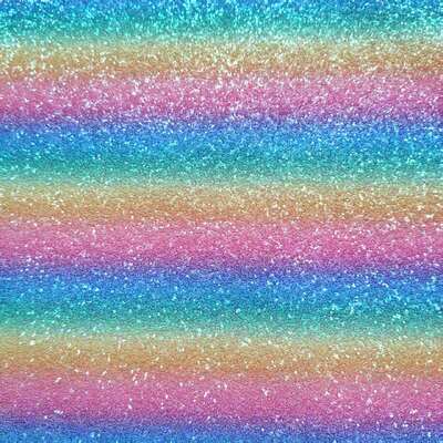 Rainbow Glitter Checker Pattern PVC Synthetic Leather for Bags, Shoes & Crafts