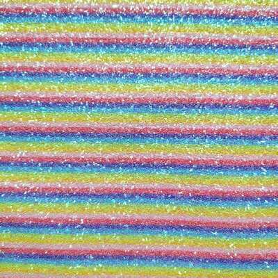 Rainbow Glitter Checker Pattern PVC Synthetic Leather for Bags, Shoes & Crafts