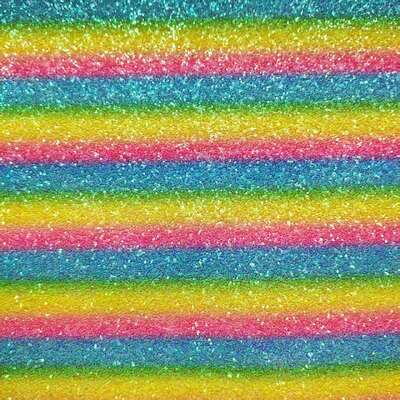 Rainbow Glitter Checker Pattern PVC Synthetic Leather for Bags, Shoes & Crafts