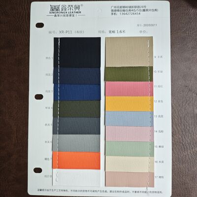 0.7mm Fabric Texture Synthetic Leather PVC Leather Roll for Bags Furniture Automotive Interior 1.6m Width
