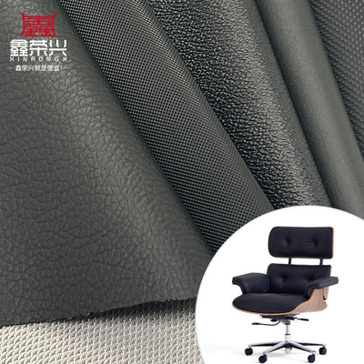 Pvc Embossed Various Litchi Punch Pinhole Texture Artificial Synthetic Leather Cheap Price for Chair Sofa Car Foot Faux Leather