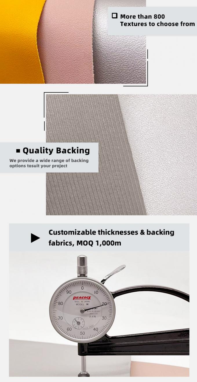 1.3mm PVC 711 Napa Grain Synthetic Artificial Leather 5
