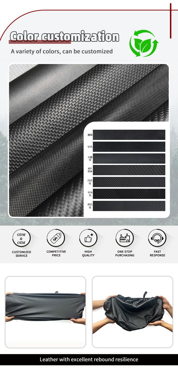 Elastic Pvc Embossed Patterns Artificial Synthetic Leather for Motorcycle Bicycle Seat Cover Sofa Car Faux Leather Materials 4
