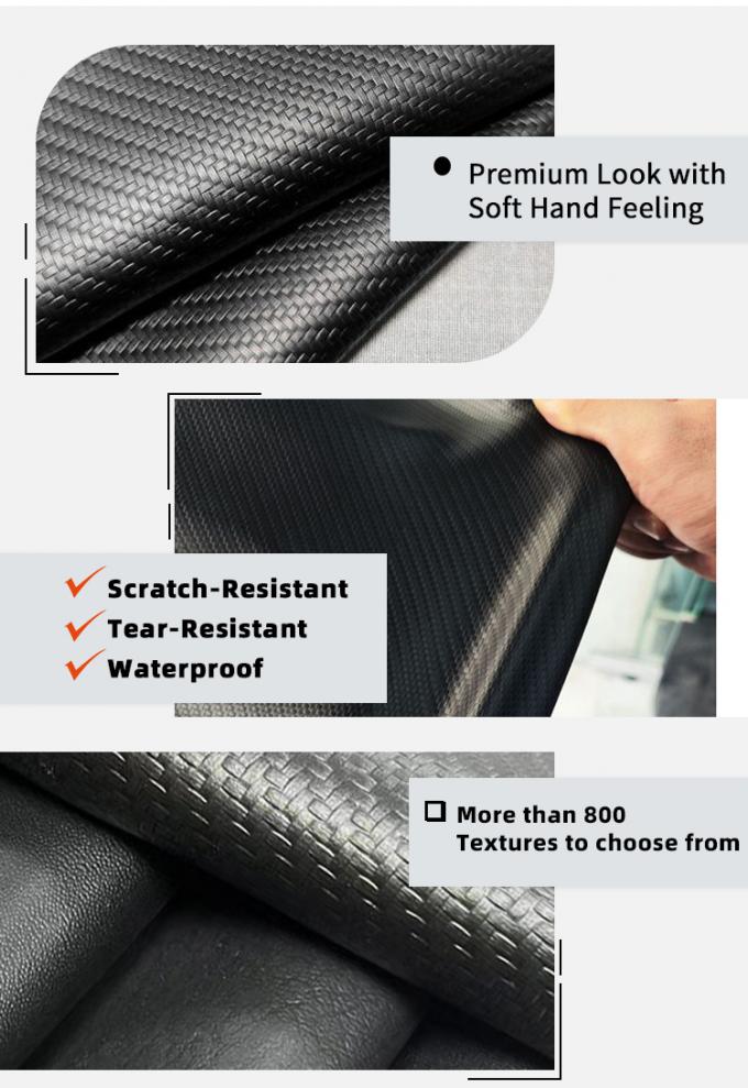 Elastic Pvc Embossed Patterns Artificial Synthetic Leather for Motorcycle Bicycle Seat Cover Sofa Car Faux Leather Materials 5