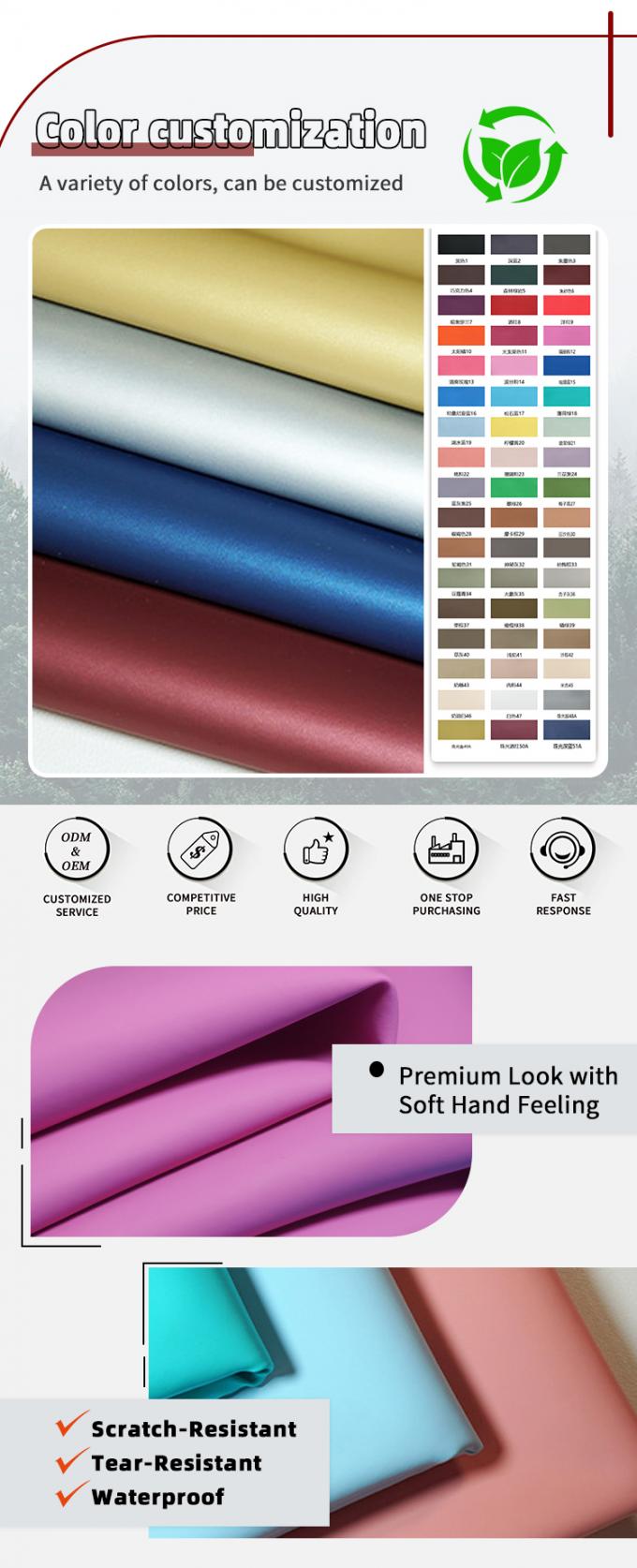 Abrasion-Resistant PVC Synthetic Leather for Furniture Upholstery 4