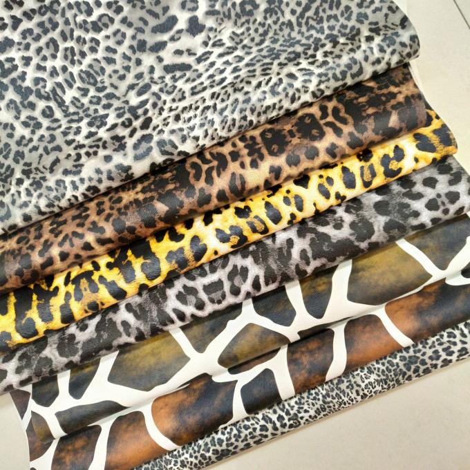 Wholesale Pvc Leopard Printed Synthetic Artificial Leather for Bag Notebook Phone Shell Table Mat Faux Leather Fabric 8