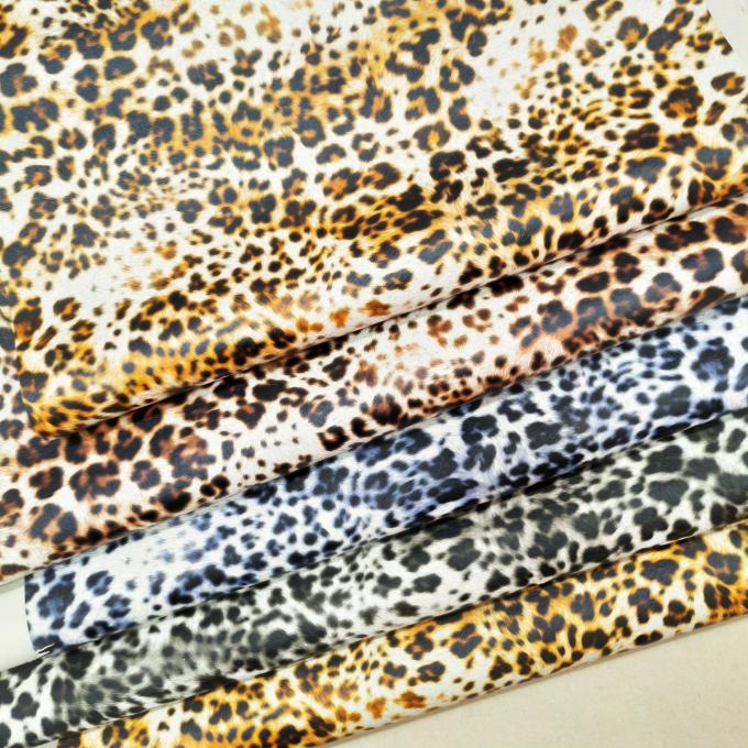 Wholesale Pvc Leopard Printed Synthetic Artificial Leather for Bag Notebook Phone Shell Table Mat Faux Leather Fabric 11