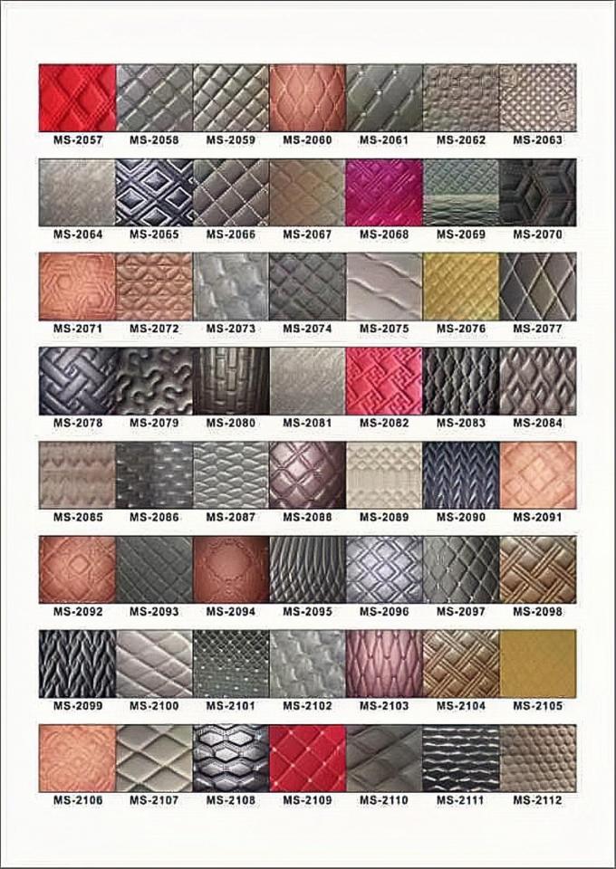 6.0mm Polyurethane Foam PVC Leather for Car Seat Covers 4