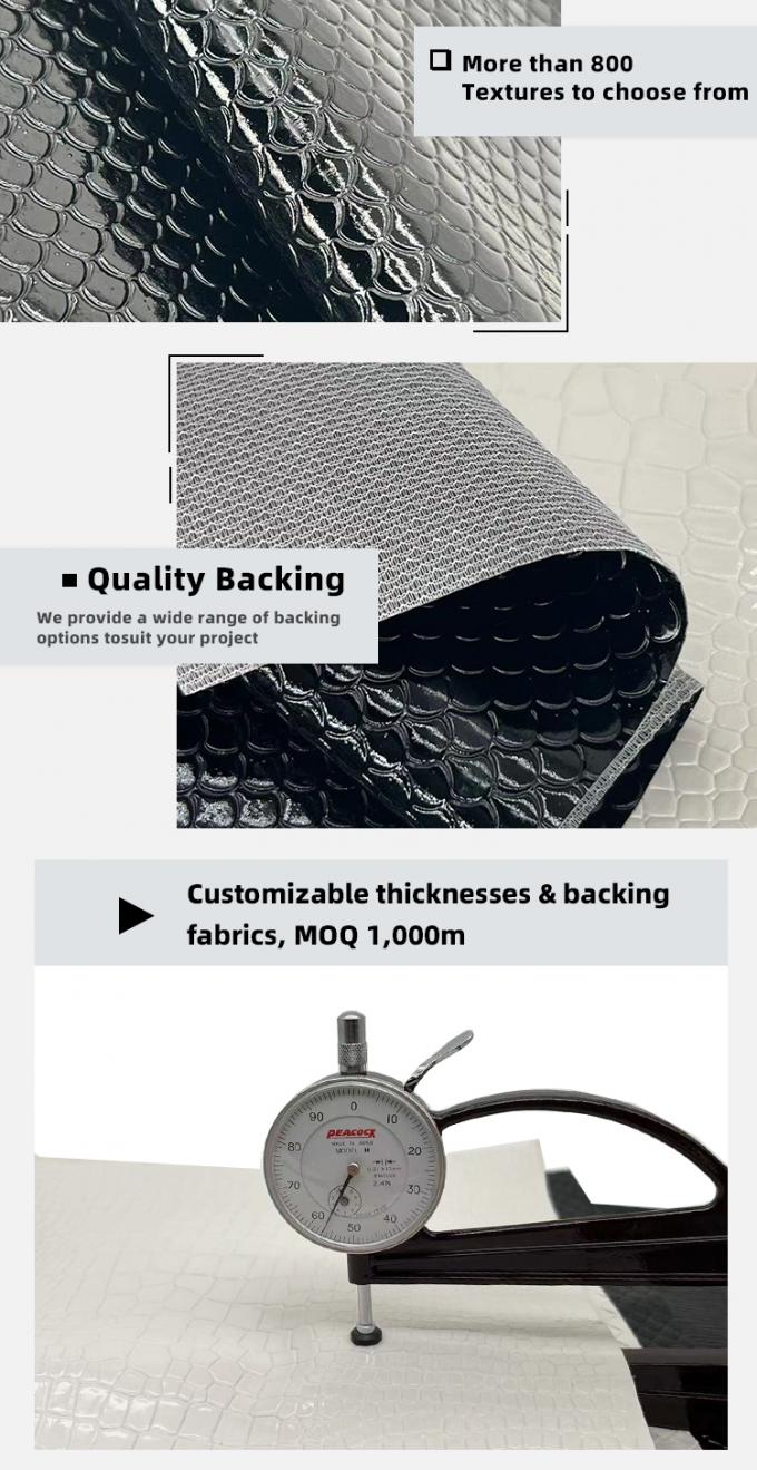 PVC Synthetic Leather Phone Case Furniture Craft Sparkly Shiny Embossed Style with Stretch Feature Waterproof Lining for Sofa 5