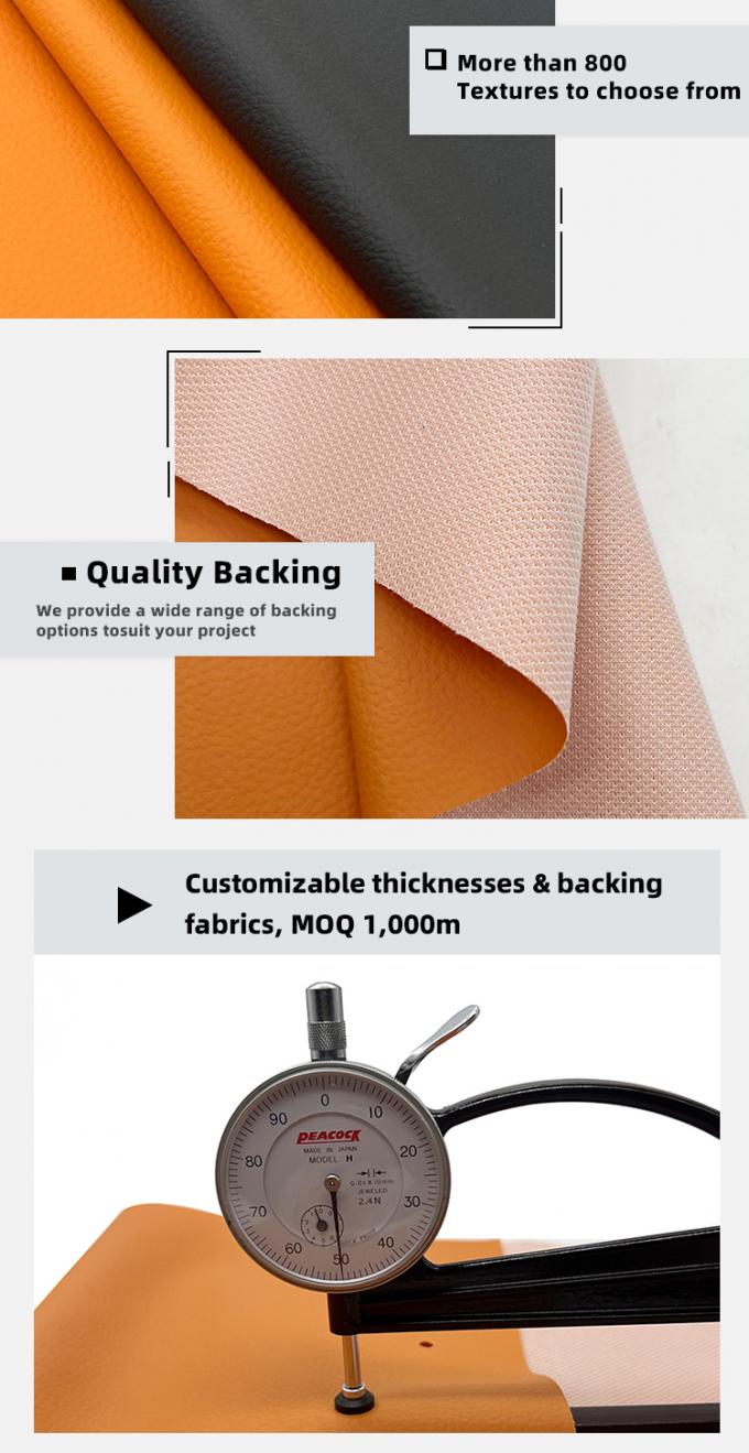 PVC Litchi Texture Synthetic Leather Skin-like Feel Faux Leather for Chair Sofa Car Foot Bag Craft 5