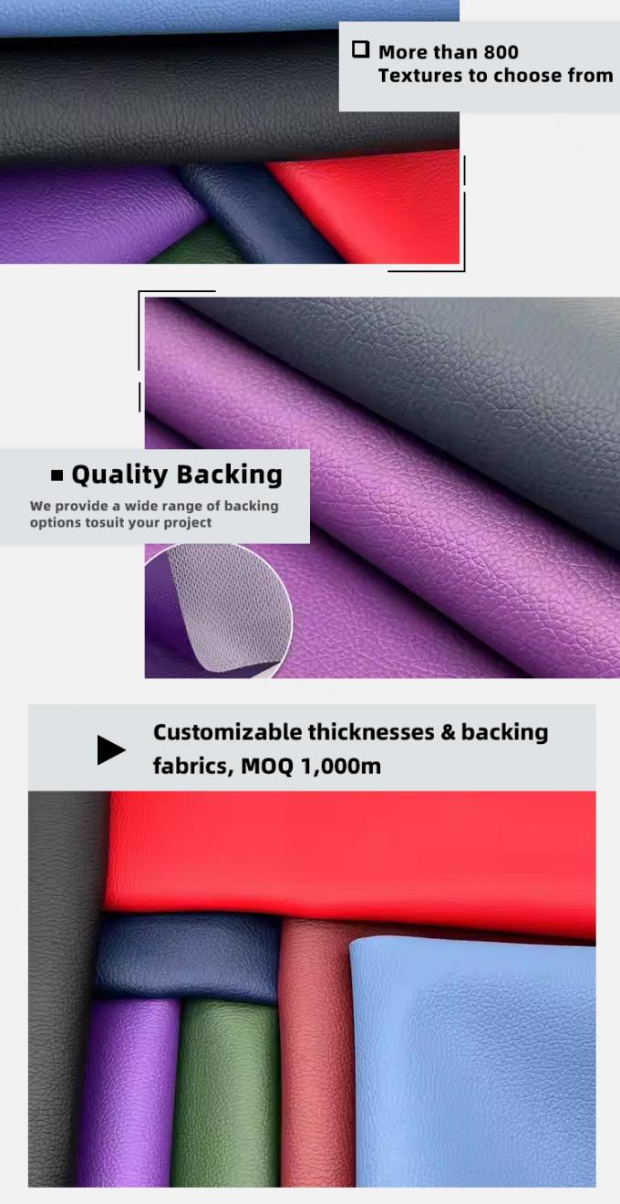 D90 Lychee Embossed Faux Leather Fabric 150CM Wide PVC Artificial Synthetic Leather for Sofa Bag Chair Car Foot Mat Furniture 5