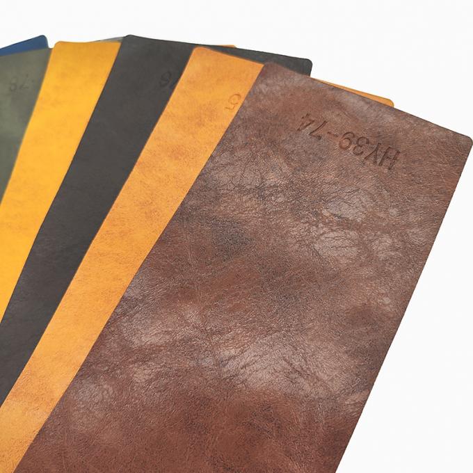 PVC Crazy Horse Oil Wax Faux Leather for Furniture 54 Inches Wide 7