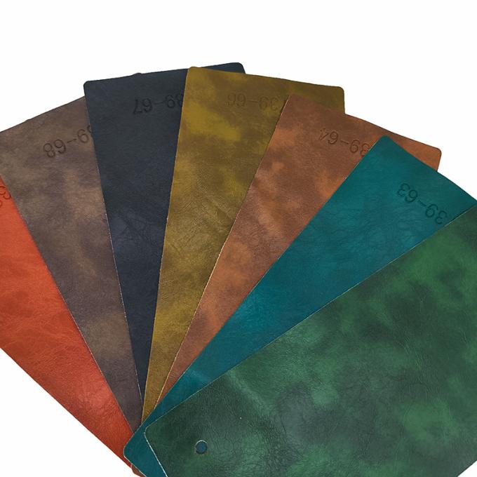 PVC Crazy Horse Oil Wax Faux Leather for Furniture 54 Inches Wide 8