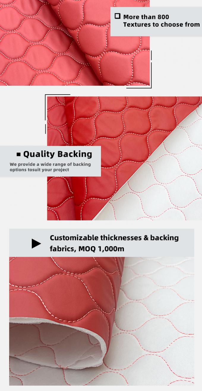 PVC 3mm Sponge Textured Faux Synthetic Leather Anti-Scratch Waterproof Soft Furniture Cover for Sofas Massage Chairs Car Seats 5