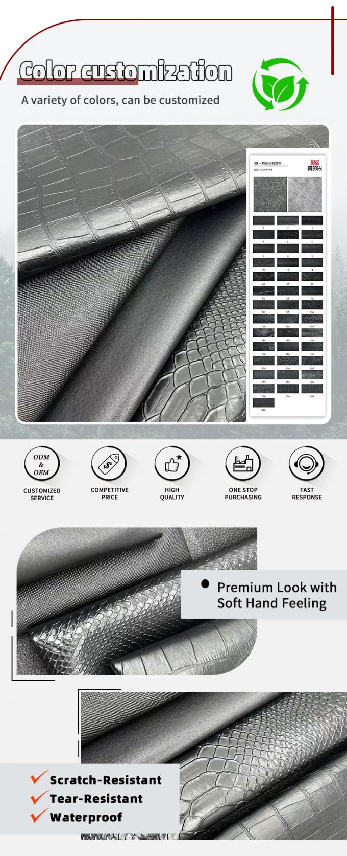 Wholesale Pvc Faux Leather Wallet Box Shoes Notebook Litchi Animal Woven Cross Pattern Artificial Synthetic Leather Fabric 4