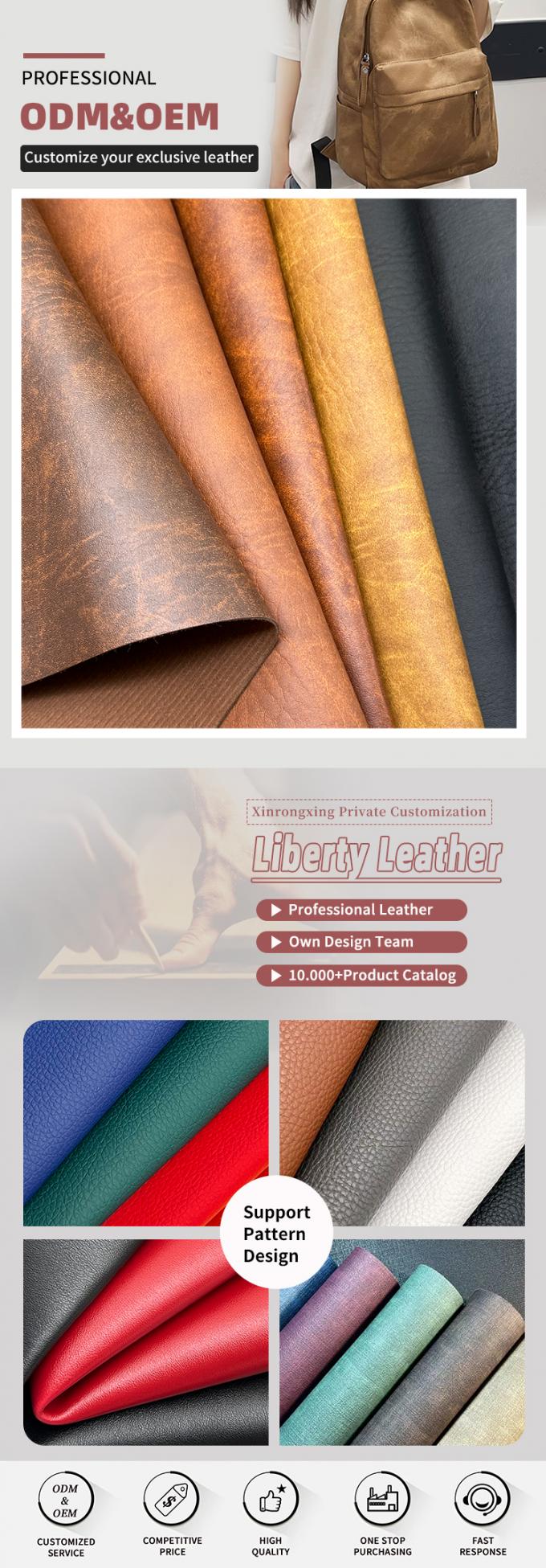 1.4mm PVC Elephant Texture Synthetic Artificial Leather for Bag Wallet Household Supplies Sofa Faux Leather Materials 4