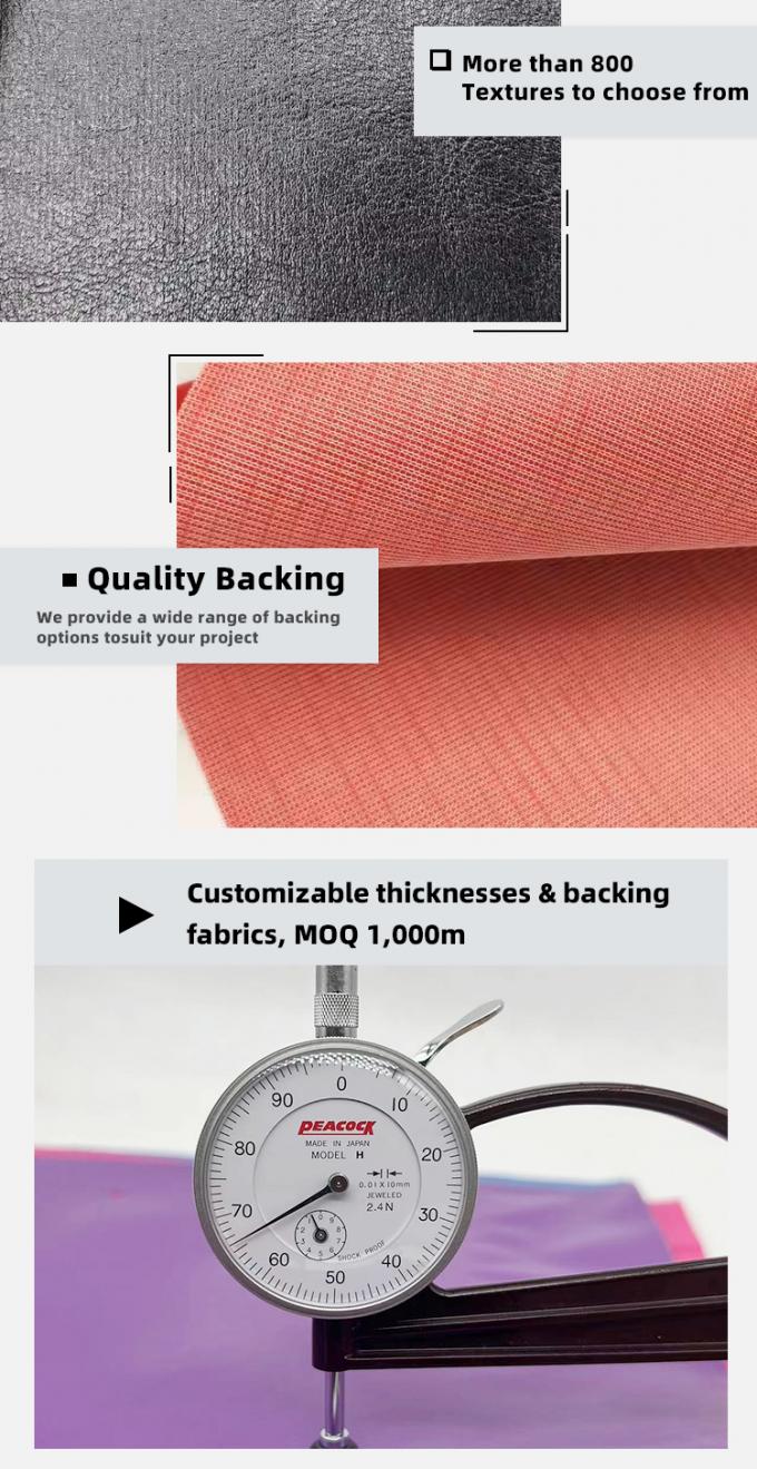 PVC Knitted Leather Fabric for Furniture 57/58" Waterproof Abrasion-Resistant 5