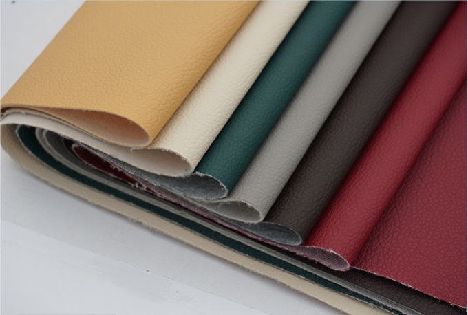 PVC Litchi Grain Synthetic Leather for Furniture 54" Width 6