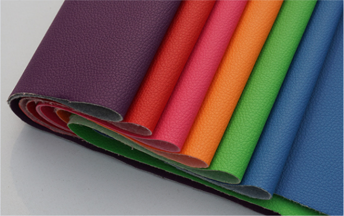 PVC Litchi Grain Synthetic Leather for Furniture 54" Width 9