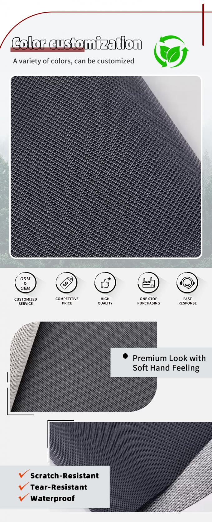 Abrasion-Resistant PVC Leather for Car Seats and Furniture 4