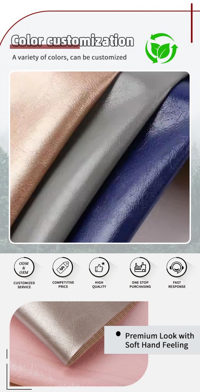PVC Oily Wax Synthetic Leather for Furniture 54" Width 4