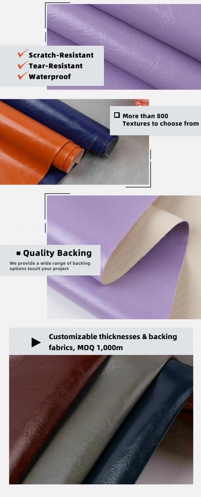 PVC Oily Wax Synthetic Leather for Furniture 54" Width 5