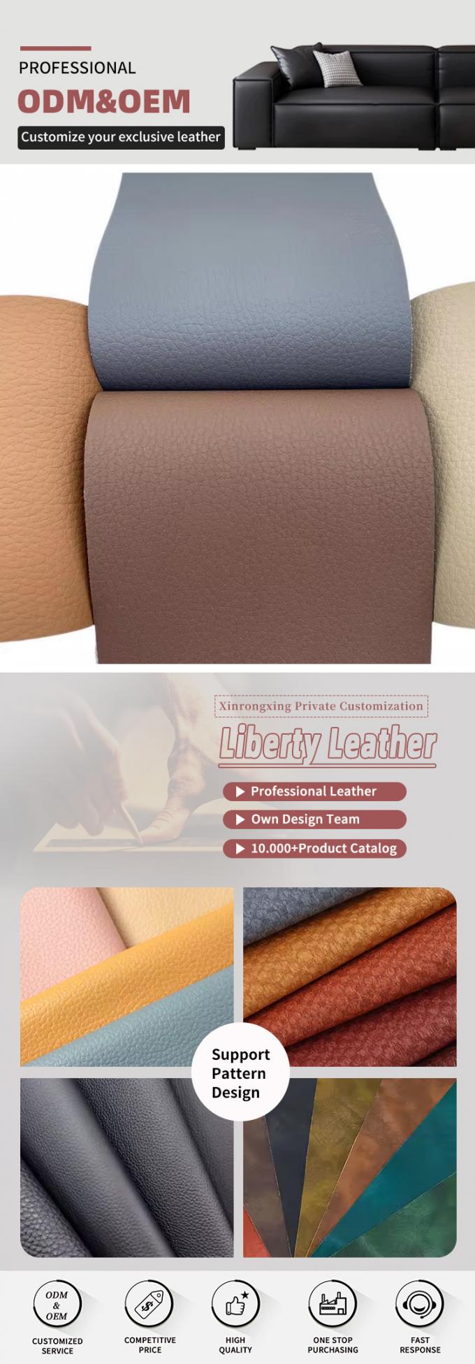 1.0mm PVC Wear-proof Embossed 137 Litchi Grain Artificial Synthetic Leather for Car Seat Mat Sofa Chair Belt Faux Leather Fabric 4