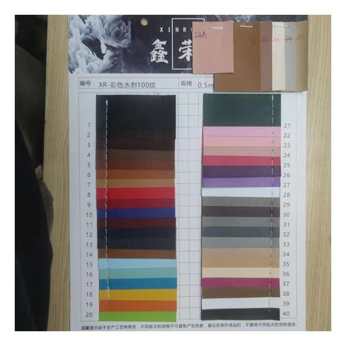 Wholesale Pvc Faux Leather Wallet Box Shoes Notebook Pinhole Pattern Artificial Synthetic Leather Fabric 16