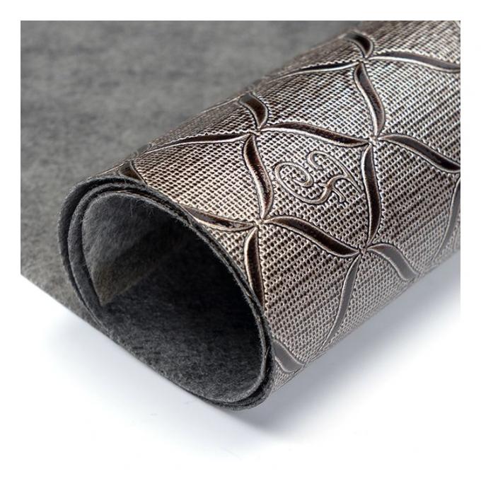 Spot Wholesale Pvc Bright Geometric Pattern Artificial Synthetic Leather Packaging Wallet Box Notebook Faux Leather Fabric 10