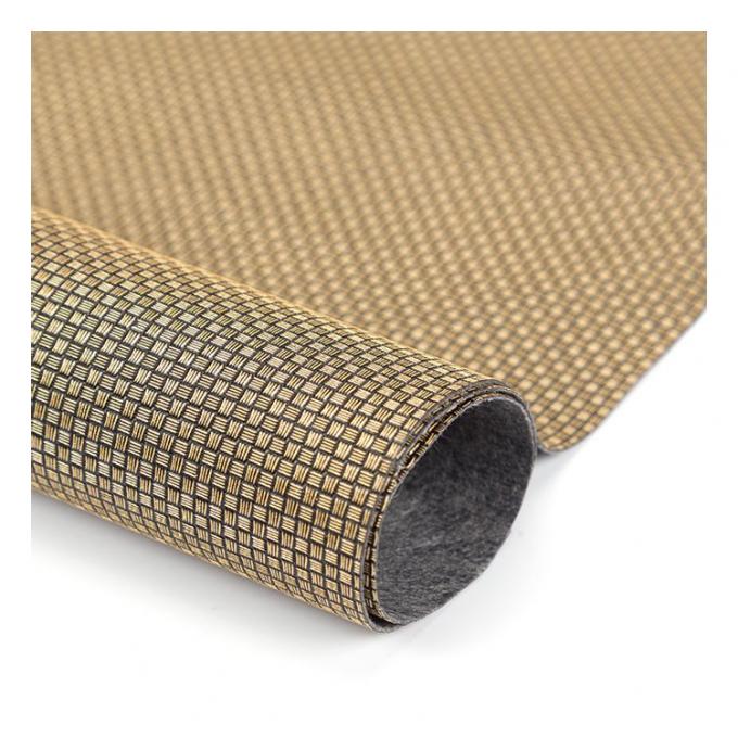 Pvc Metal Pearl Light Color Small Weave Pattern Artificial Synthetic Packaging Wallet Box Shoes Notebook Faux Leather Fabric 6