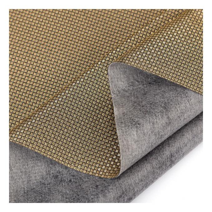 Pvc Metal Pearl Light Color Small Weave Pattern Artificial Synthetic Packaging Wallet Box Shoes Notebook Faux Leather Fabric 15