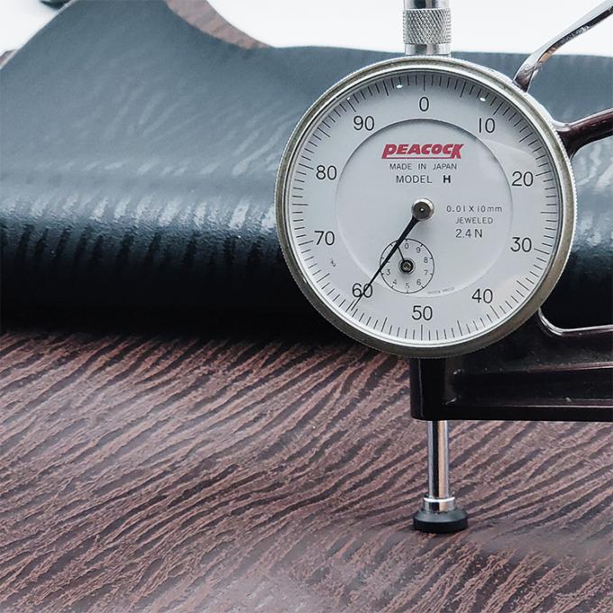 Wholesale Pvc Stripe Leather Artificial Synthetic Leather Wood Print Packaging Wallet Box Shoes Notebook Faux Leather Fabric 8