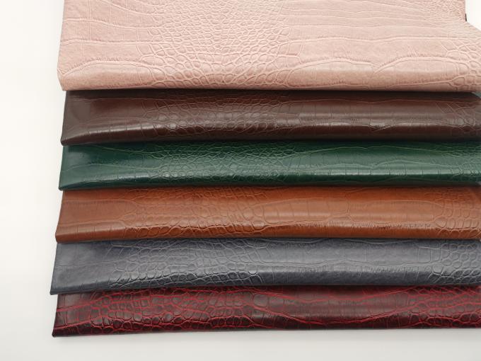 Pvc Crocodile Grain Artificial Synthetic Leather Wallet Box Shoes Ntoebook Faux Leather Fabric 5