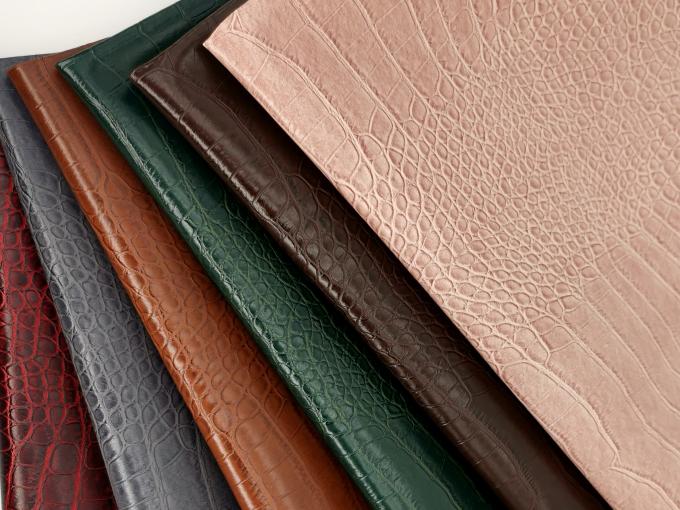 Pvc Crocodile Grain Artificial Synthetic Leather Wallet Box Shoes Ntoebook Faux Leather Fabric 6