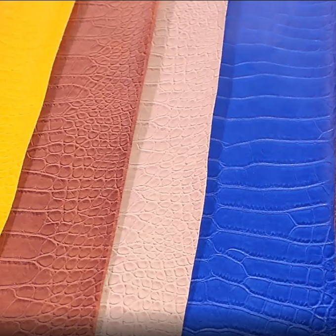 Pvc Crocodile Grain Artificial Synthetic Leather Wallet Box Shoes Ntoebook Faux Leather Fabric 8